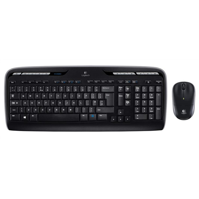 Logitech Wireless Combo MK330 Keyboard & Mouse (Black)