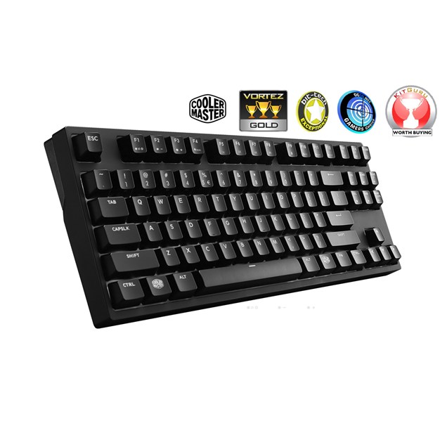 MasterKeys Pro S White LED Gaming Keyboard (Brown Switch)