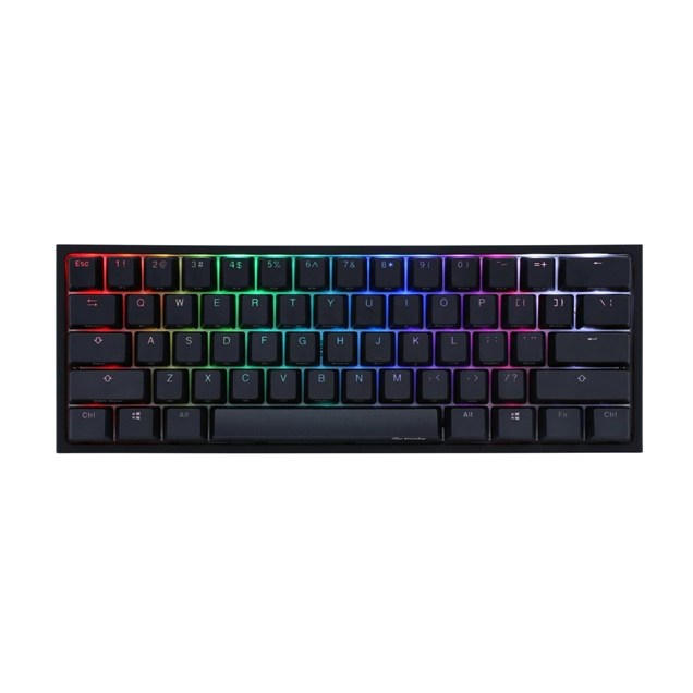 Ducky One 2 Mini RGB Mechanical Keyboard in Black with Cherry MX Black Switches, UK Layout