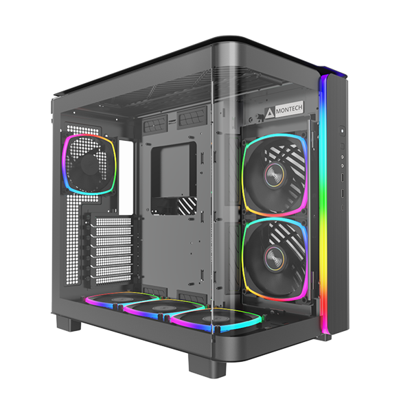 Montech KING 95 PRO Mid Tower Gaming Case - Black 