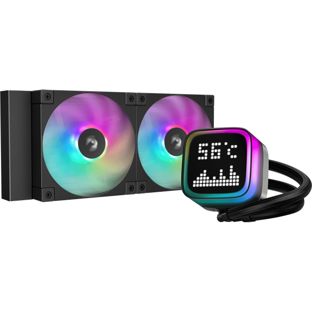 Deepcool LP240 240mm ARGB All-in-One Liquid CPU Cooler in Black
