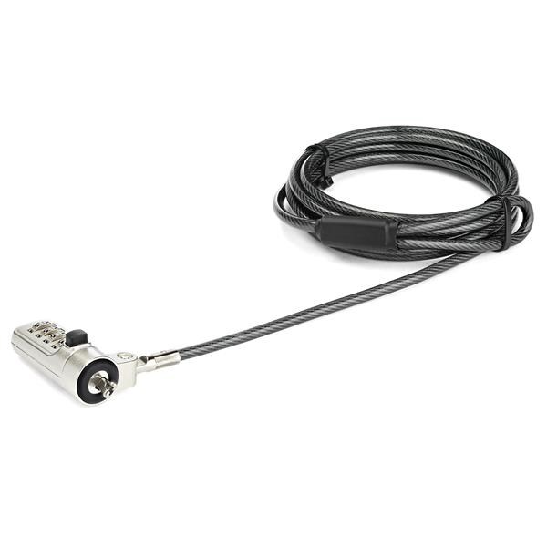 StarTech.com Laptop Cable Lock with 4-Digit Combination Lock for Wedge-Type Slots