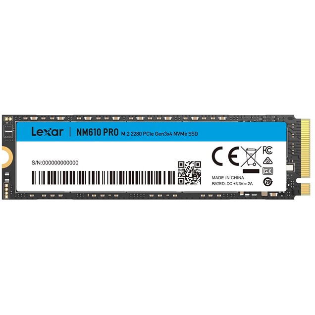 2TB Lexar NM610 PRO M.2 2280 PCI Express 3.0 x4 NVMe Solid State Drive