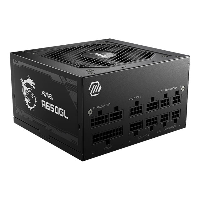 650W MSI MAG A650GL Modular 80 Plus Gold PSU