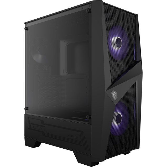 MSI MAG FORGE 100M Mid Tower Gaming Case - Black 