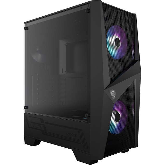 MSI MAG FORGE 100R Mid Tower Gaming Case - Black 