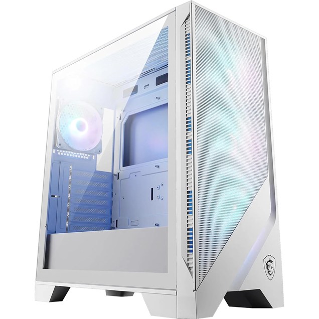 MSI MAG FORGE 320R AIRFLOW WHITE Mid Tower Gaming Case - White 