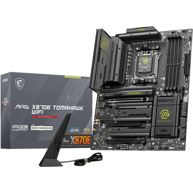 MSI MAG X870E TOMAHAWK WIFI ATX Motherboard for AMD Socket AM5 CPUs
