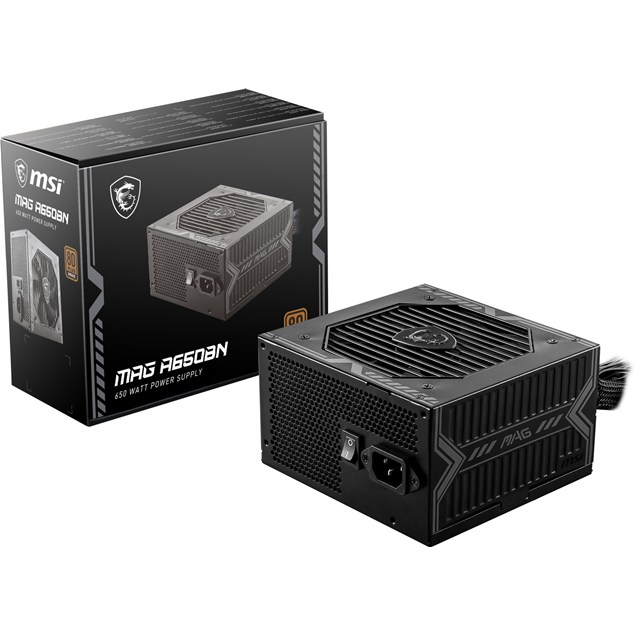 650W MSI MAG A650BN 80 Plus Bronze PSU