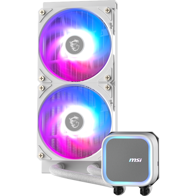 MSI MAG CORELIQUID A13 240 WHITE 240mm All-in-One Liquid CPU Cooler in White