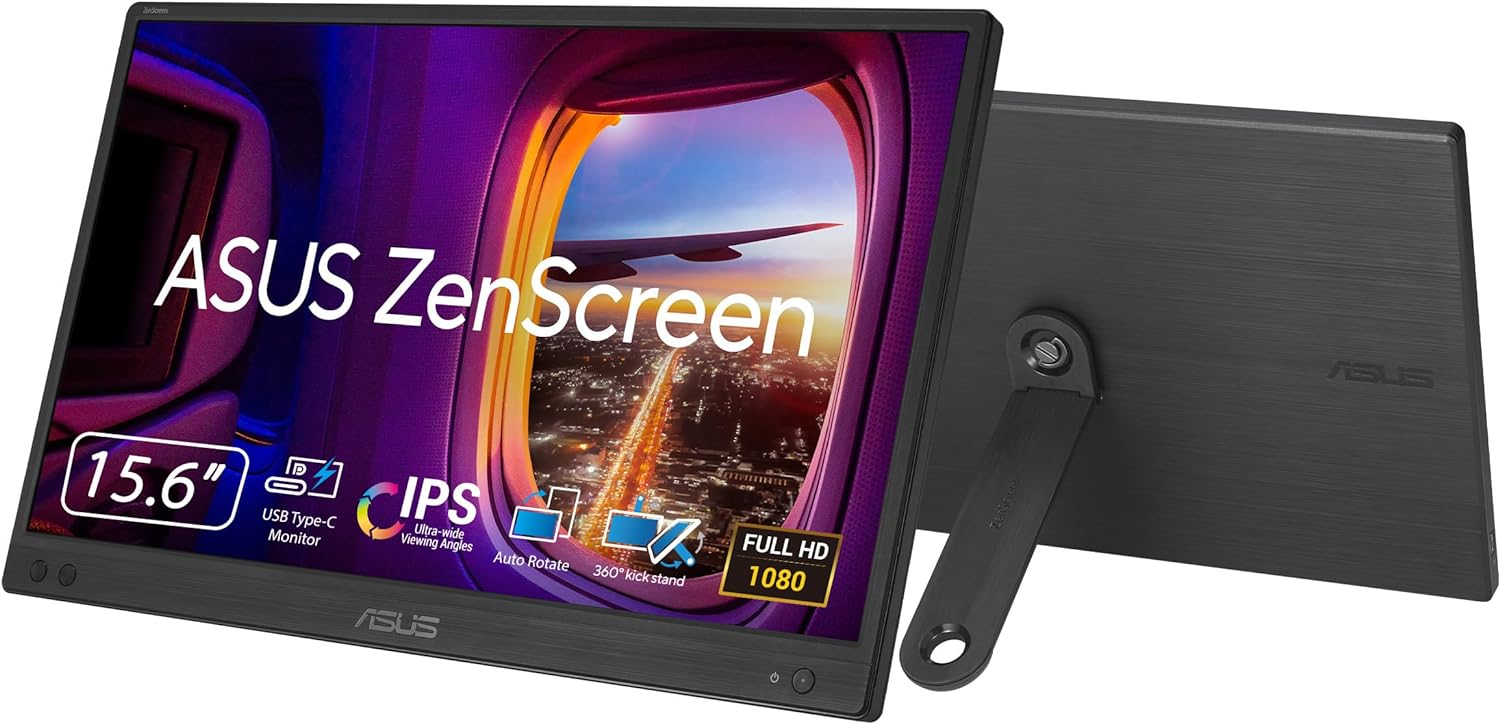 ASUS ZenScreen MB166CR 16 inch Full HD IPS Portable Monitor - CCL