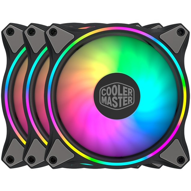 Cooler Master MasterFan MF120 Halo 3-in-1 120mm Chassis Fan Kit