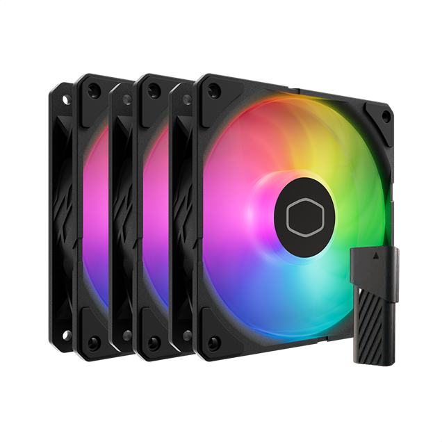 Cooler Master SickleFlow Edge 120 ARGB 3-in-1 120mm Chassis Fan Kit in Black