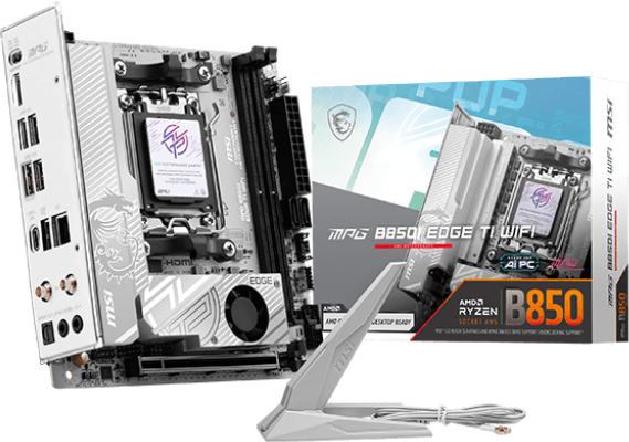 MSI MPG B850I EDGE TI WIFI ITX Motherboard for AMD Socket AM5 CPUs