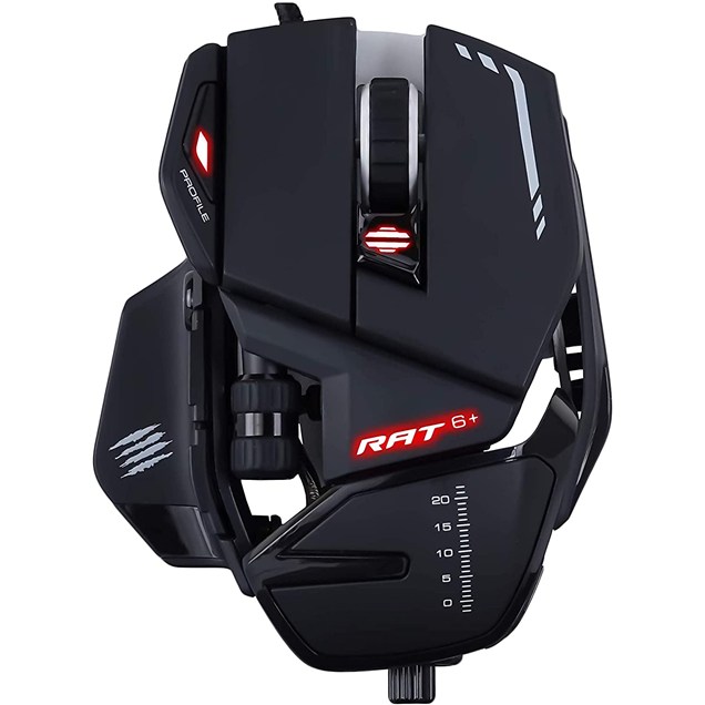 Mad Catz R.A.T. 6+ Optical Gaming Mouse in Black