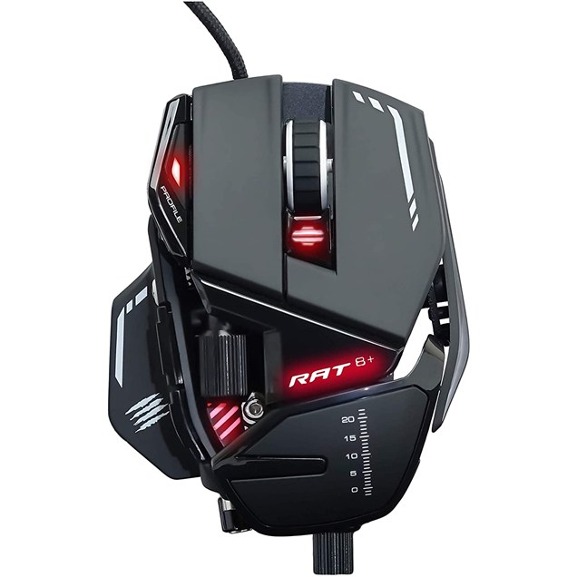 Mad Catz R.A.T. 8+ Fully Adjustable Gaming Mouse in Black