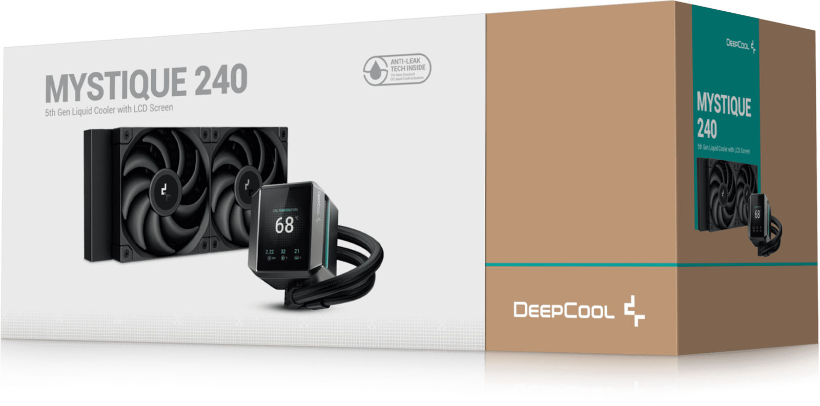 DeepCool Mystique 240mm All-in-One Liquid CPU Cooler in Black