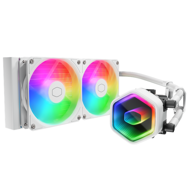 Cooler Master MasterLiquid 240 Core II 240mm AiO Liquid CPU Cooler in White