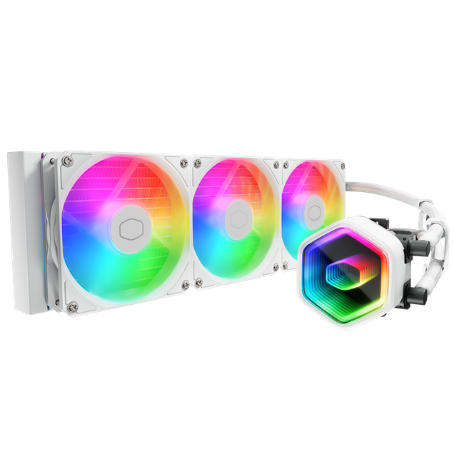 Cooler Master MasterLiquid 360 Core II 360mm AiO Liquid CPU Cooler in White