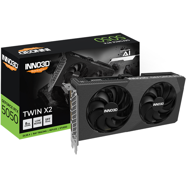 INNO3D GeForce RTX 5050 Twin X2 8GB GDDR6 Graphics Card