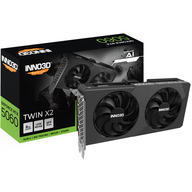 INNO3D GeForce RTX 5060 Twin X2 8GB GDDR7 Graphics Card
