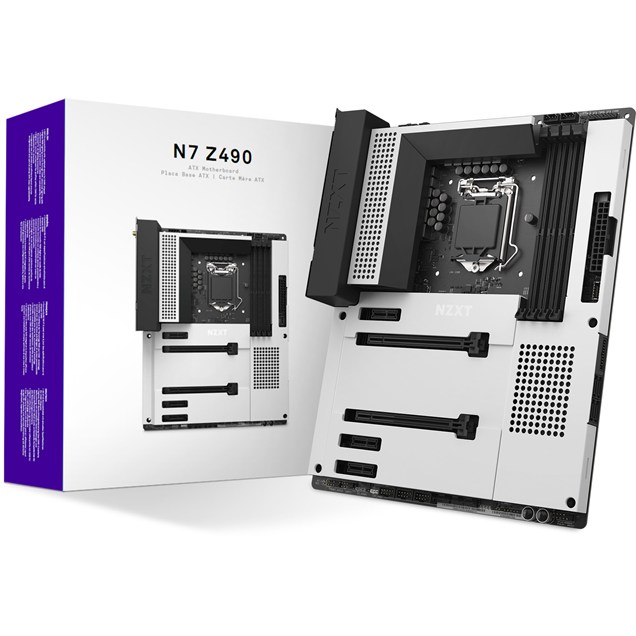 NZXT N7 Z490 ATX Motherboard for Intel LGA1200 CPUs