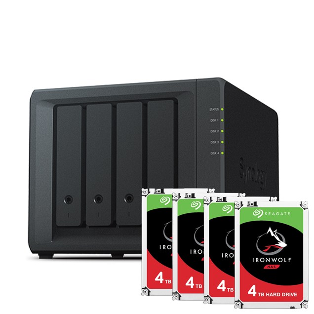Synology DiskStation DS418 (16TB) 4-Bay NAS IronWolf Bundle