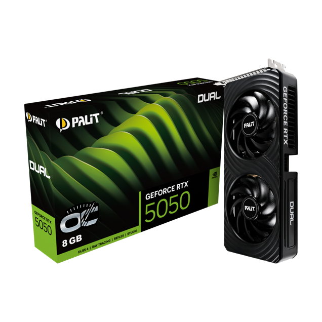 Palit GeForce RTX 5050 Dual OC 8GB GDDR6 Graphics Card