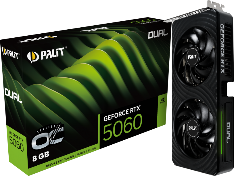 Palit GeForce RTX 5060 Dual OC 8GB Graphics Card - CCL Computers