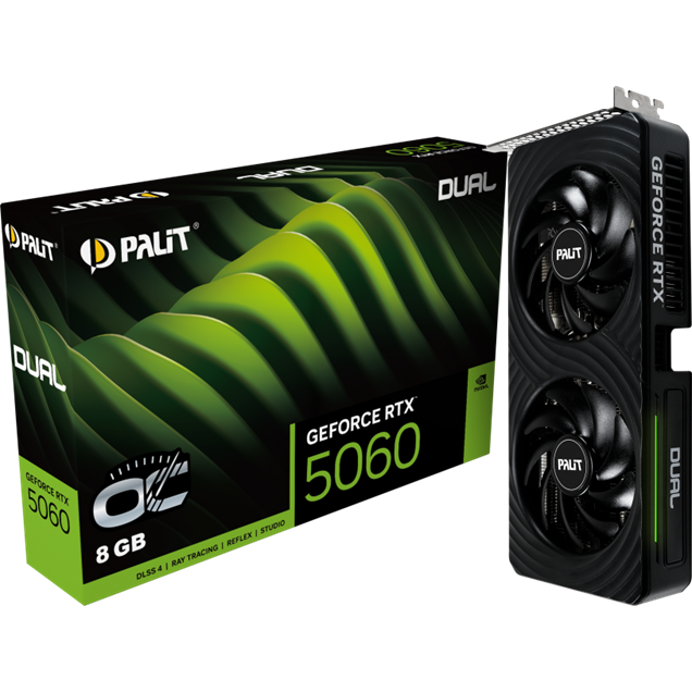Palit GeForce RTX 5060 Dual OC 8GB GDDR7 Graphics Card