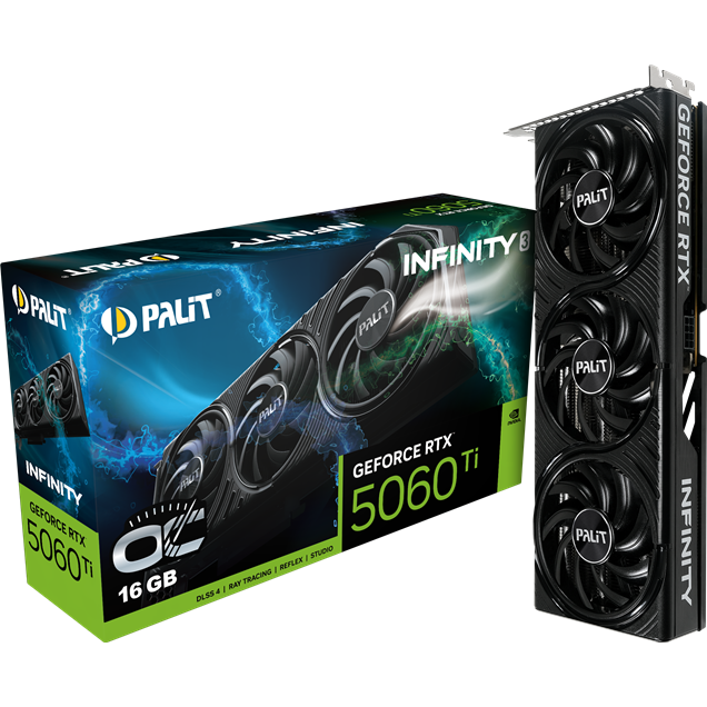 Palit GeForce RTX 5060 Ti Infinity 3 OC 16GB GDDR7 Graphics Card