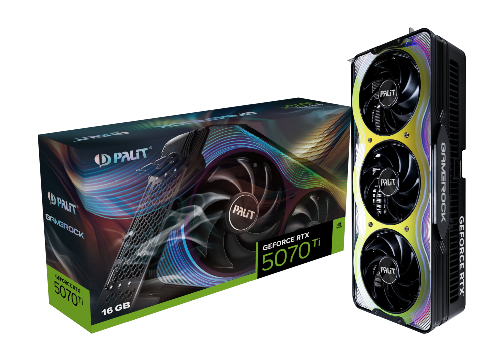 Palit GeForce RTX 5070 Ti GameRock 16GB Graphics Card - CCL Computers