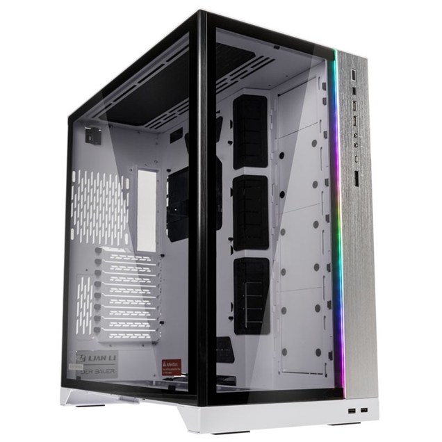 Lian Li Dynamic XL ROG Certified Mid Tower Gaming Case - White 