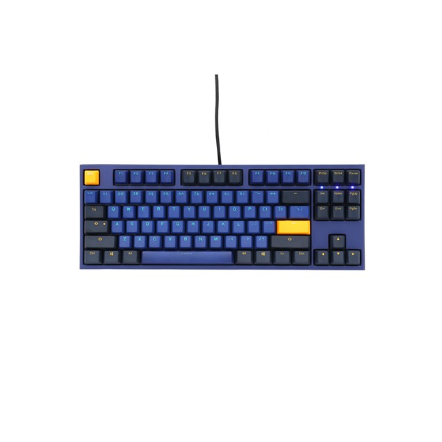 Ducky One 2 Horizon USB Mechanical Tenkeyless (TKL) Keyboard with Cherry MX Blue Switches (UK)