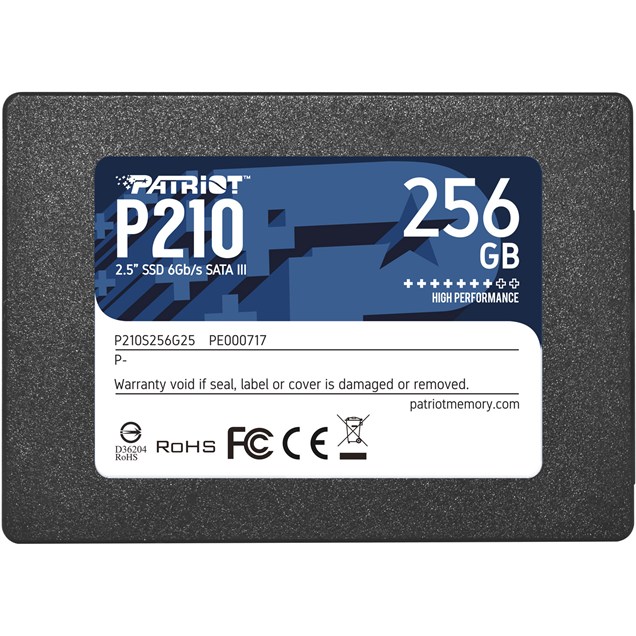 256GB Patriot P210 2.5" SATA III Solid State Drive