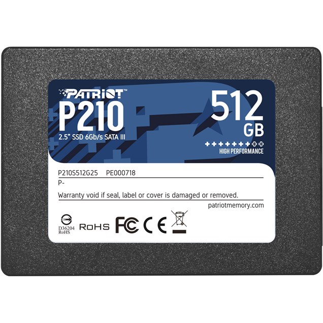 512GB Patriot P210 2.5" SATA III Solid State Drive