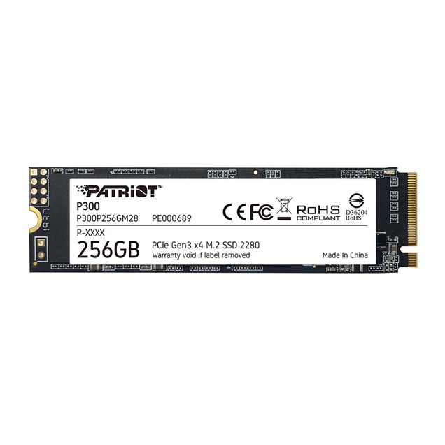 256GB Patriot P300 M.2 2280 PCI Express 3.0 x4 NVMe Solid State Drive