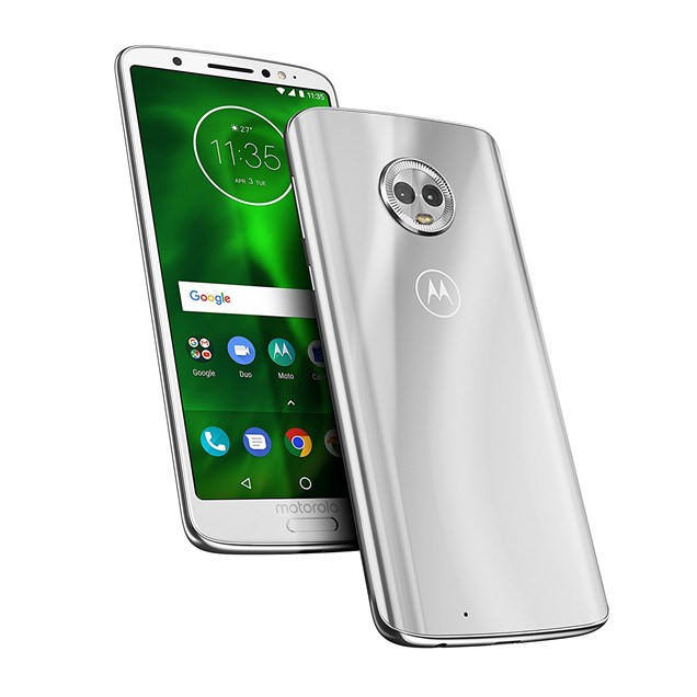 Motorola Moto G6 5.7 inch 4G LTE Smartphone - 3GB RAM, 32GB Storage, Android 8.0 Oreo, Single SIM (Silver)