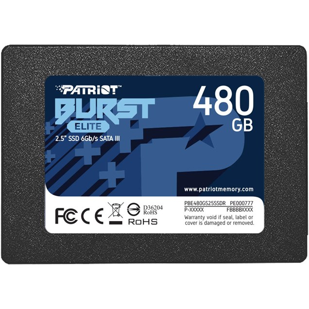480GB Patriot Burst Elite 2.5" SATA III Solid State Drive
