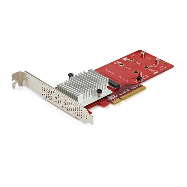 StarTech.com Dual M.2 PCIe x8 SSD Adapter Card