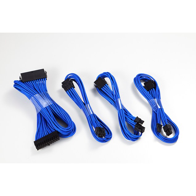 Phanteks 500mm Extension Sleeved Cable Combo Kit (Blue)