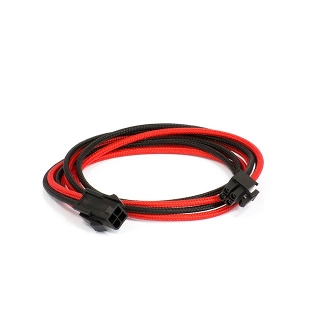 Phanteks 500mm 4-Pin EPS12V Sleeved Cable Extension (Black & Red)