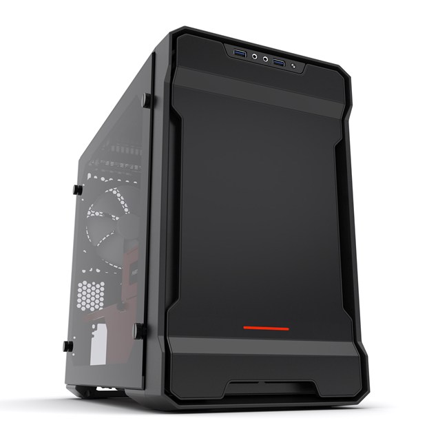 Phanteks Evolv ITX Tempered Glass ITX Gaming Case - Red USB 3.0
