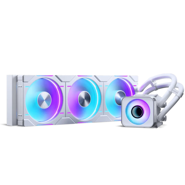 Phanteks Glacier One D30 X2 360mm AIO Liquid CPU Cooler in White