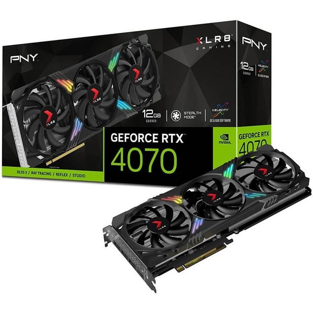 PNY GeForce RTX 4070 VERTO OC 12GB GDDR6X Graphics Card