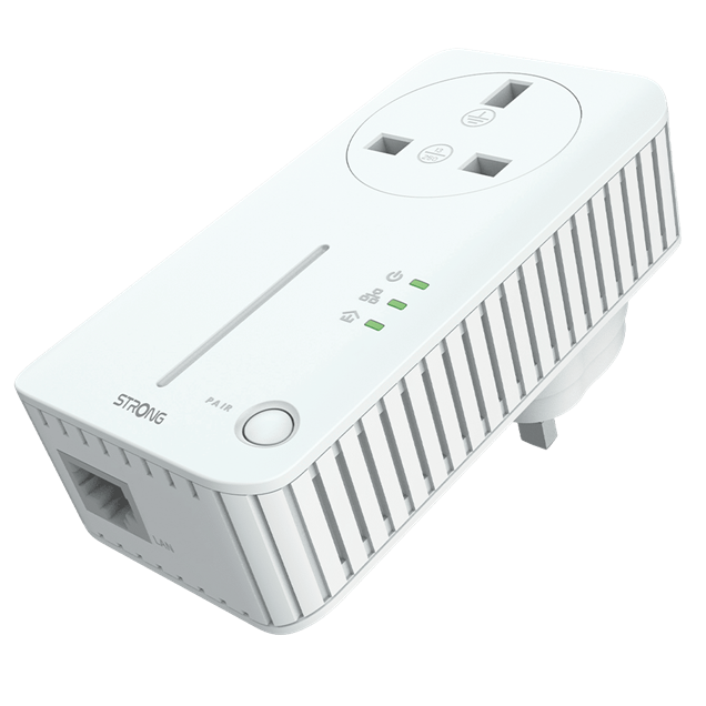 Power Line Computers STRONG Powerline 600 Duo AV600 Double Pack Powerline Kit with ...