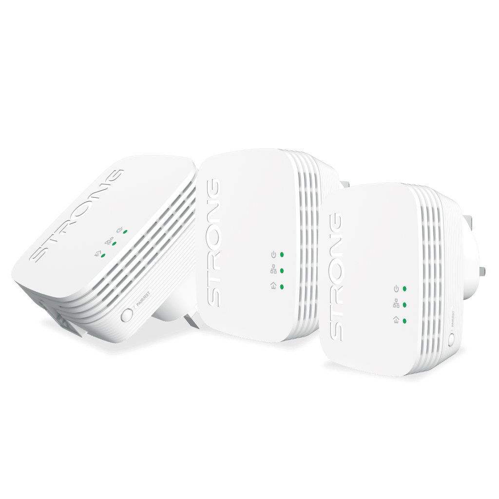 Power Line Computers STRONG Powerline 600 Triple Mini AV600 Triple Pack Powerline Kit - CCL ...