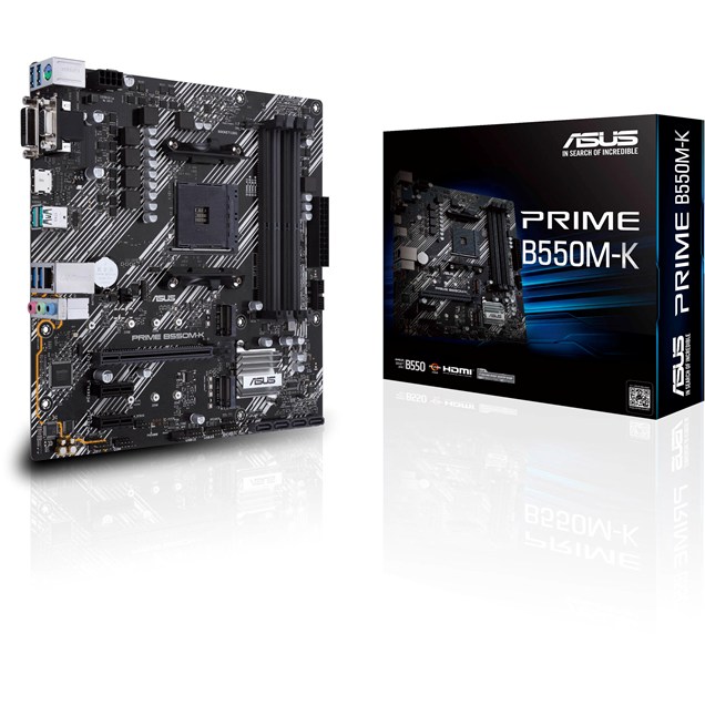 ASUS Prime B550M-K mATX Motherboard for AMD AM4 CPUs
