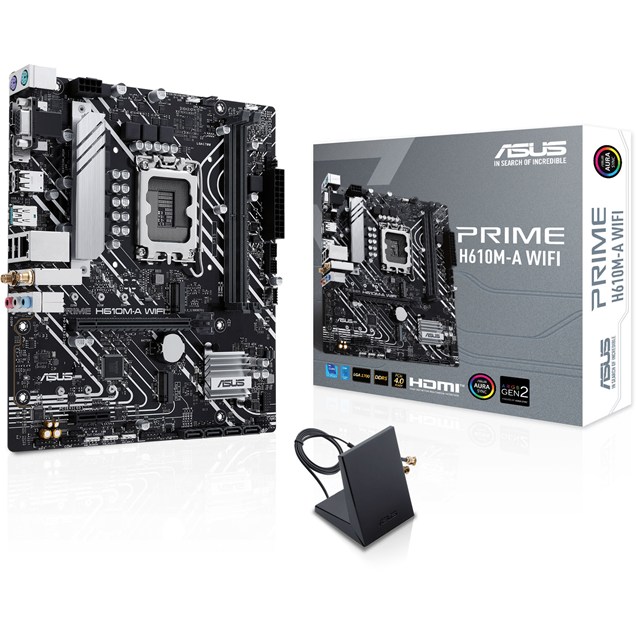 ASUS Prime H610M-A WIFI mATX Motherboard for Intel LGA1700 CPUs