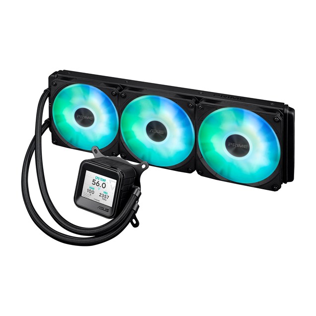 ASUS Prime LC 360 ARGB LCD 360mm Liquid CPU Cooler in Black